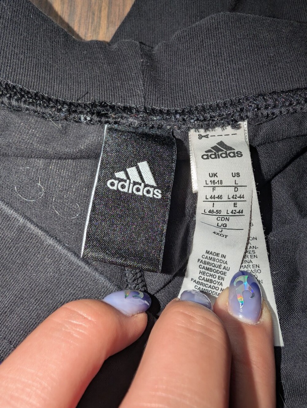 adidas Black Jogger Sweatpants with White Side Logo - Picture 2 of 7